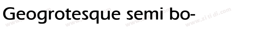 Geogrotesque semi bo字体转换